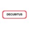 Nevs Position Labels - Decubitus 1/2" x 1-1/2" White w/Red & Black XP-200 - alternate 1